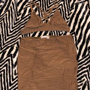 Acacia swimwear top and skirt